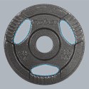 Obciążenie żeliwne zestaw 4x1.25kg, otwór 31mm, talerz z uchwytami, REBEL ACTIVE