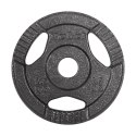 Obciążenie żeliwne zestaw 4x2.5kg, otwór 31mm, talerz z uchwytami, REBEL ACTIVE