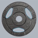 Obciążenie żeliwne zestaw 4x2.5kg, otwór 31mm, talerz z uchwytami, REBEL ACTIVE