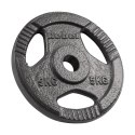 Obciążenie żeliwne zestaw 4x5kg, otwór 31mm, talerz z uchwytami, REBEL ACTIVE