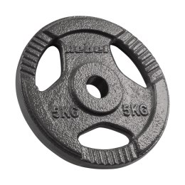 Obciążenie żeliwne zestaw 4x5kg, otwór 31mm, talerz z uchwytami, REBEL ACTIVE