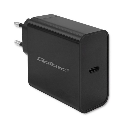 Qoltec Ładowarka Super Quick PD | 65W | 5-20V | 3-3.25A | 1xUSB typ C | Czarna