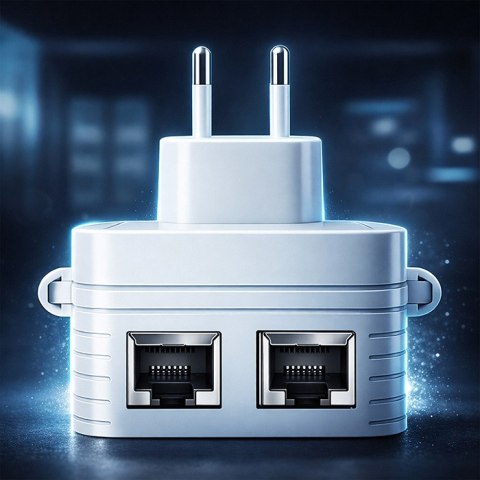 Qoltec Wzmacniacz sygnału WiFi 6 | Repeater | Access Point | AX1200 Mb/s | 6 Anten | 2x RJ45 | 128MB
