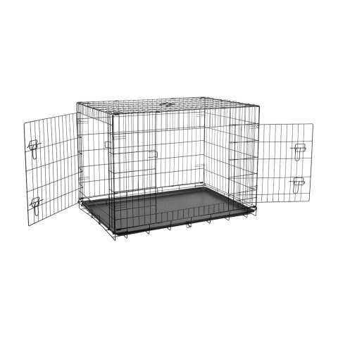 Metalowa klatka dla psa, kojec, rozmiar XXL 107x71x78 cm , REBEL ANIMALS