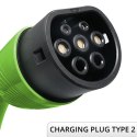 Qoltec Mobilna ładowarka do samochodu elektrycznego EV z regulacją 2w1 Typ2 | 7kW | 230V | CEE 32A | Wi-fi | TUYA | SMART LIFE |
