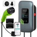 Qoltec Stacja ładowania EV Typ2 do samochodu elektrycznego i hybryd | 3 fazy | 22kW | 32A | Wi-fi | LCD | RFID | Smart life | T