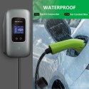 Qoltec Stacja ładowania EV Typ2 do samochodu elektrycznego i hybryd | 3 fazy | 22kW | 32A | Wi-fi | LCD | RFID | Smart life | T