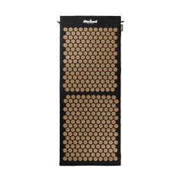 Mata zdrowotna z kolcami do akupresury z poduszką, 110x42cm, XL, złote kolce, Rebel Active