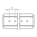 Mostek krótki C47 z EPDM 200 mm, moduły w poziomie
