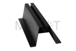 Mostek trapezowy wysoki z taśmą EPDM 70x330mm czarny