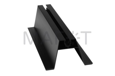 Mostek trapezowy wysoki z taśmą EPDM 70x330mm czarny