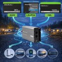 Qoltec Przetwornica napięcia MS Wave | 12V na 230V | 3000/6000W | USB | Kompatybilna z LiFePO4 GEL AGM