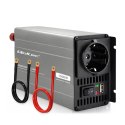 Qoltec Przetwornica napięcia MS Wave | 12V na 230V | 500/1000W | USB | Kompatybilna z LiFePO4 GEL AGM