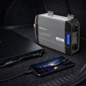 Qoltec Przetwornica napięcia Pure Sine Wave | 12V na 230V | 1500/3000W | LCD | USB | USB-C | Kompatybilna z LiFePO4 GEL AGM
