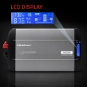 Qoltec Przetwornica napięcia Pure Sine Wave | 12V na 230V | 2500/5000W | LCD | USB | USB-C | Kompatybilna z LiFePO4 GEL AGM