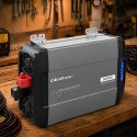 Qoltec Przetwornica napięcia Pure Sine Wave | 12V na 230V | 2500/5000W | LCD | USB | USB-C | Kompatybilna z LiFePO4 GEL AGM