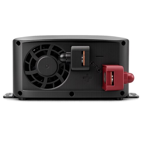 Qoltec Przetwornica napięcia Pure Sine Wave | 12V na 230V | 500/1000W | LCD | USB | USB-C | Kompatibilność z LiFePo4 GEL AGM
