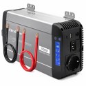 Qoltec Przetwornica napięcia Pure Sine Wave z UPS | 12V na 230V | 1000/2000W | LCD | USB | USB-C | Kompatybilna z LiFePO4 GEL AG