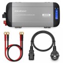 Qoltec Przetwornica napięcia Pure Sine Wave z UPS | 12V na 230V | 1000/2000W | LCD | USB | USB-C | Kompatybilna z LiFePO4 GEL AG