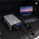Qoltec Przetwornica napięcia Pure Sine Wave z UPS | 12V na 230V | 3000/6000W | LCD | USB | USB-C | Kompatybilna z LiFePO4 GEL AG