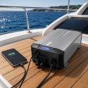 Qoltec Przetwornica napięcia Pure Sine Wave z UPS | 12V na 230V | 3000/6000W | LCD | USB | USB-C | Kompatybilna z LiFePO4 GEL AG