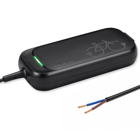 Qoltec Szybka Ładowarka do roweru hulajnogi skutera elektrycznego 36V | 42V | 2A | przewód otwarty bez wtyczki | wodoodporna +ka