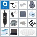 Spa ogrodowe, basen pompowany, hydromasaż AVENLI NICE 6 osobowe 204x70 silver