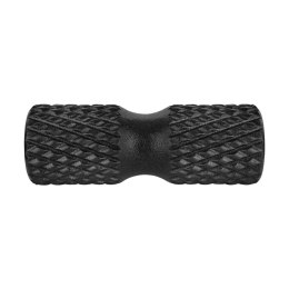 Wałek do masażu z wypustkami, roller 15x42cm, kolor czarny, materiał EPP, REBEL ACTIVE