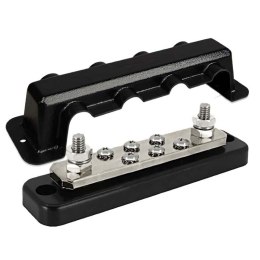 Busbar 250A 2P, 6 śrub + osłona, DC M8 | Victron