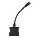 RJ45-splitter 1xRJ45 male/15cm cable/2xRJ45 female