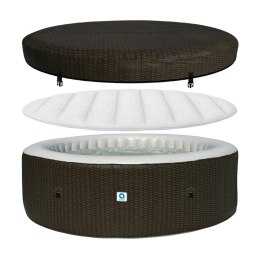 Spa ogrodowe, basen pompowany, hydromasaż AVENLI NICE 6 osobowe 204x70 brąz