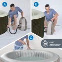 Spa ogrodowe, basen pompowany, hydromasaż AVENLI NICE 6 osobowe 204x70 brąz