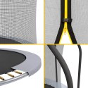 Trampolina Rebel Active PRO 15ft/457 cm, siatka, drabinka