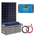 Panel słoneczny 150W i akumulator żelowy 120Ah z regulatorem LCD