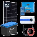 Zestaw PV 910W, akumulator LiFePO4 100Ah, regulator MPPT i przetwornica