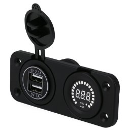 Ładowarka USB Solvian Dual Port 3.1A LED