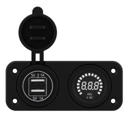 Ładowarka USB Solvian Dual Port 3.1A LED
