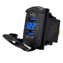 Ładowarka USB Solvian Dual Port USB LED QC3