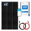 Zestaw panel sztywny 2x 250W z regulatorem ładowania 40A MPPT