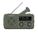 Radio solarne, przenośne radio awaryjne SOS, powerbank 2000mAh, latarka, dynamo, Kruger&Matz