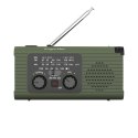 Radio solarne, przenośne radio awaryjne SOS, powerbank 5000mAh, latarka, dynamo, Kruger&Matz