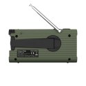Radio solarne, przenośne radio awaryjne SOS, powerbank 5000mAh, latarka, dynamo, Kruger&Matz
