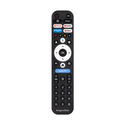 Telewizor Kruger&Matz 40" FHD Google TV 5.0, DVB-T2/S2/T/C H.265 HEVC