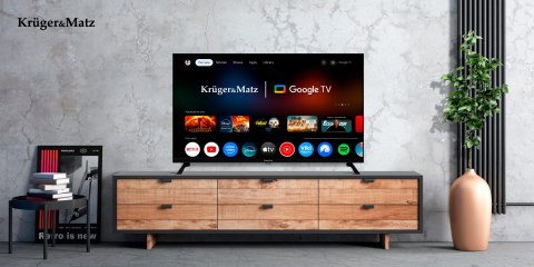 Telewizor Kruger&Matz 40" FHD Google TV 5.0, DVB-T2/S2/T/C H.265 HEVC