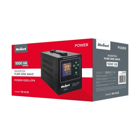 ZESTAW ZASILANIA AWARYJNEGO 1000VA / 700W + AKUMULATOR ŻELOWY 12V 100Ah