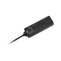 Przedłużacz 3 gniazda 1,5m typu francuskiego bez przełącznika (3x1,0mm) Rebel czarny