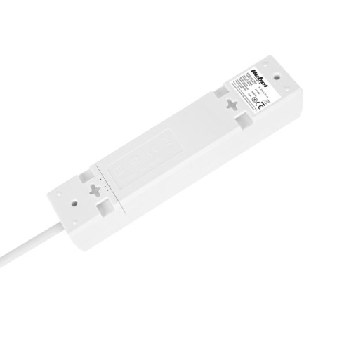 Przedłużacz 4 gniazda 1,5m typu francuskiego bez przełącznika (3x1,0mm) Rebel biały