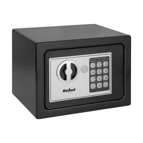 Sejf domowy elektroniczny na kod PIN i klucz - sejf na pieniądze i dokumenty Rebel RB-7000