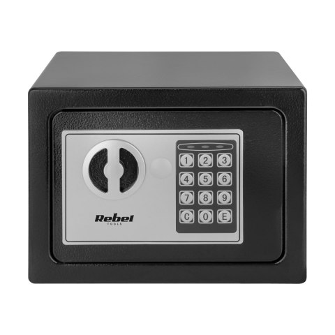 Sejf domowy elektroniczny na kod PIN i klucz - sejf na pieniądze i dokumenty Rebel RB-7000