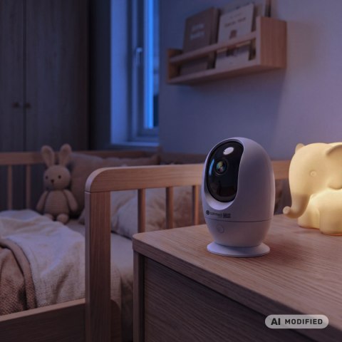 Kamera Niania WiFi Kruger&Matz Connect C170 Tuya Smart Life Obrotowa PTZ Audio Temperatura Wilgotność